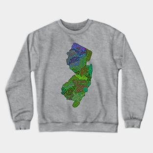 The Garden State - New Jersey - Pop Art Style Crewneck Sweatshirt